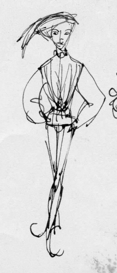 Uomo in costume d