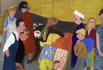 Scena di mercato da Shirley Markham