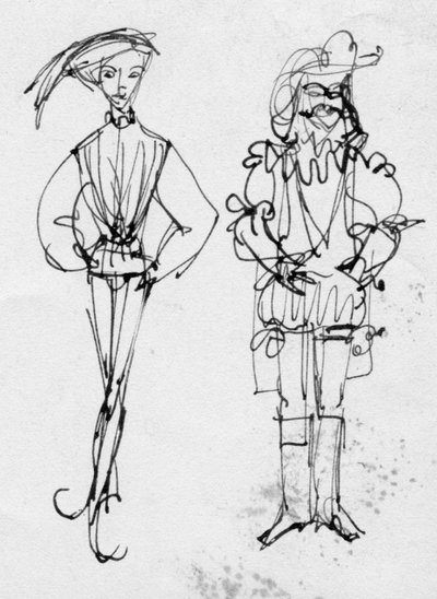 Uomini in costume d
