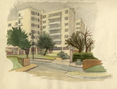 Edifici moderni, Londra, c1950 da Shirley Markham