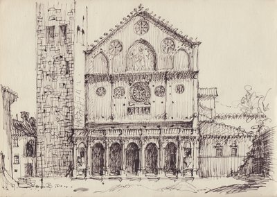 Chiesa romanica, Italia, c1950 da Shirley Markham