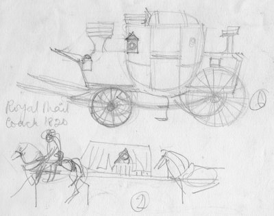Royal Mail coach, 1820 da Shirley Markham