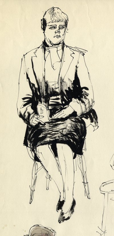 Donna seduta da Shirley Markham