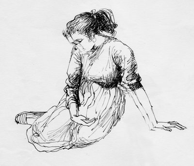 Donna seduta da Shirley Markham