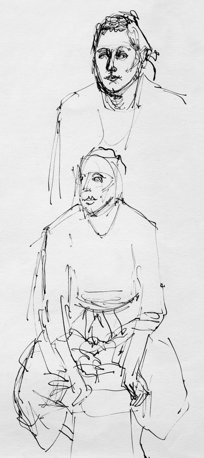 Schizzi dal vivo da Shirley Markham