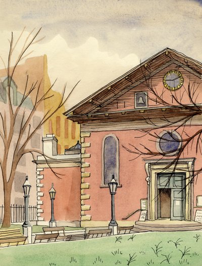 Chiesa di San Paolo, Covent Garden, c. 1951 da Shirley Markham