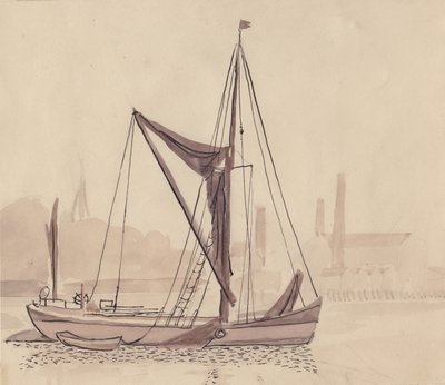 Chiatta sul Tamigi, 1951 da Shirley Markham