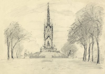 Il Memoriale di Albert, Kensington Gardens, Londra, c1950 da Shirley Markham