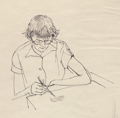 Donna che disegna da Shirley Markham
