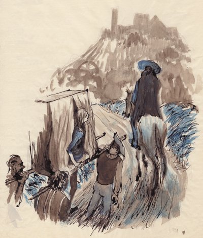 Donna in una lettiga da Shirley Markham