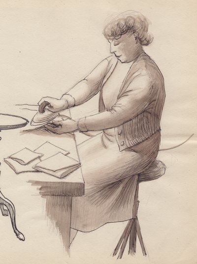Donna che stira, 1951 da Shirley Markham