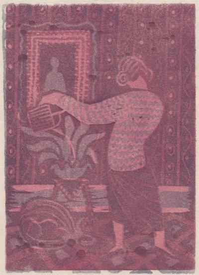 Donna che annaffia le piante da Shirley Markham