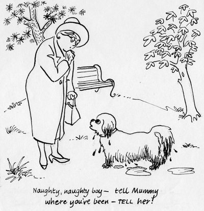 Donna con cane da Shirley Markham