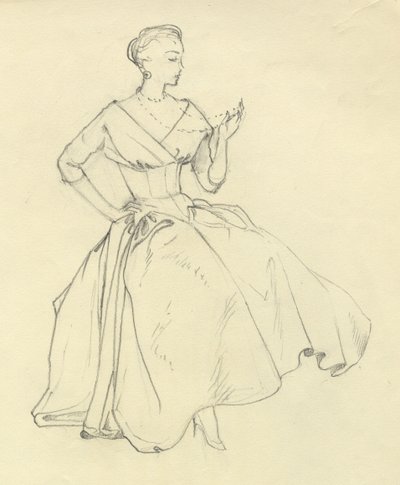 Donna con collana, circa 1952 da Shirley Markham