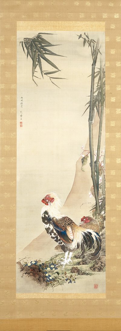 Gallo e gallina da Shiseki So Kankaku