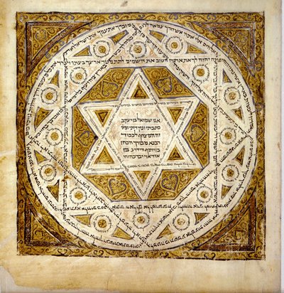 Copertina del più antico codice completo della Bibbia ebraica, c.1010 da Shmuel ben Yakob