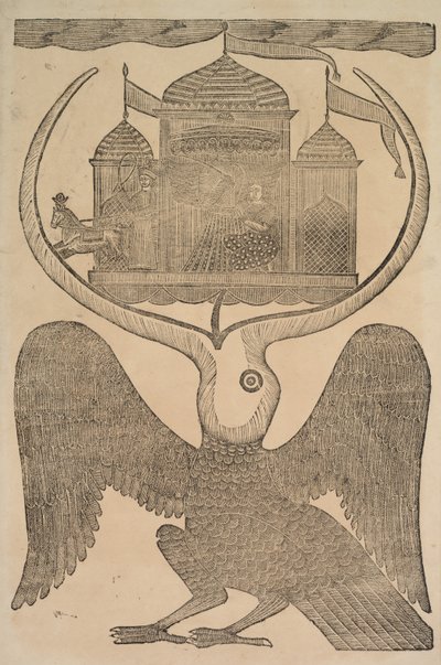 Jatayu Ostacola il Carro di Ravana, Cercando di Impedire il Rapimento di Sita da Shri Gobinda Chandra Roy