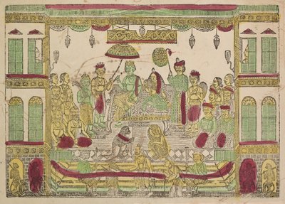Rama e Sita nel palazzo reale da Shri Gobinda Chandra Roy