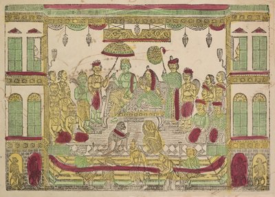 Rama e Sita nel Palazzo Reale da Shri Gobinda Chandra Roy
