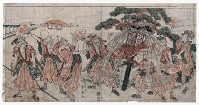 Sette divinità della fortuna da Shunsen Katsukawa
