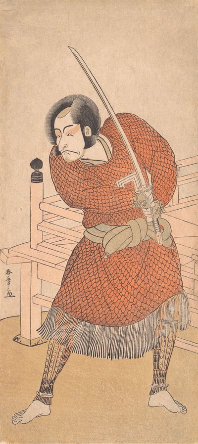 Danjuro V, in maglia di ferro, 1786 da Shunsho