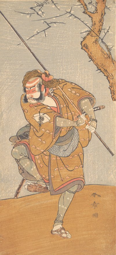 Onoe Matsusuke nel ruolo di Asahina in Edo no Haru Meisho Soga, 1773 da Shunsho