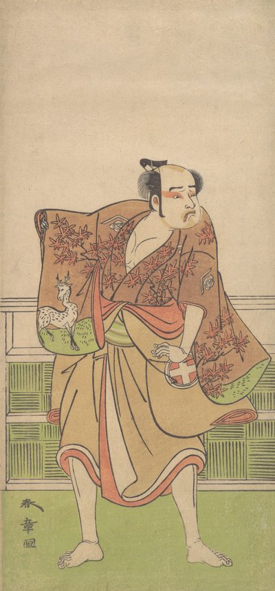 Otani Hiroemon nel ruolo di Gokumon no Shobei, 9° mese, 1774 da Shunsho
