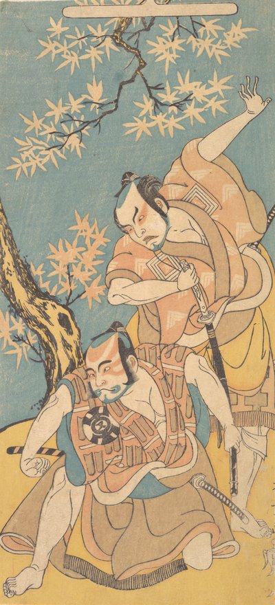 Scena dal dramma Otokoyama Yunzei Kurabe da Shunsho