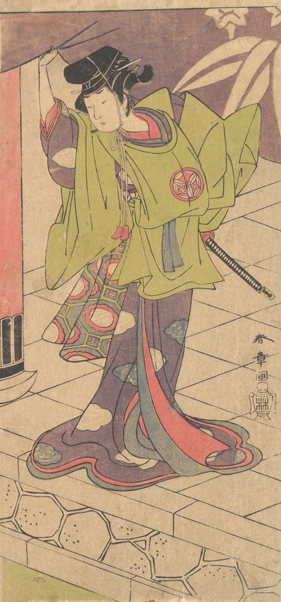Il 2° Yamashita Kinsaku nel ruolo di Tsukisayo, 2° mese, 1770 da Shunsho