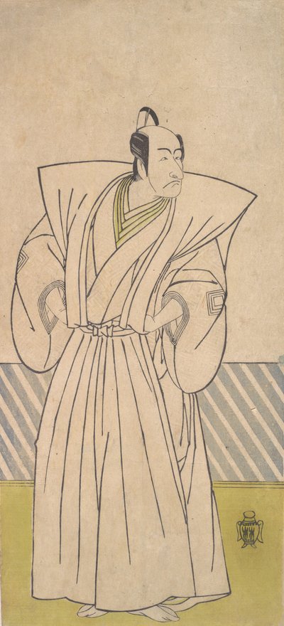Il quinto Ichikawa Danjuro come samurai di alto rango da Shunsho