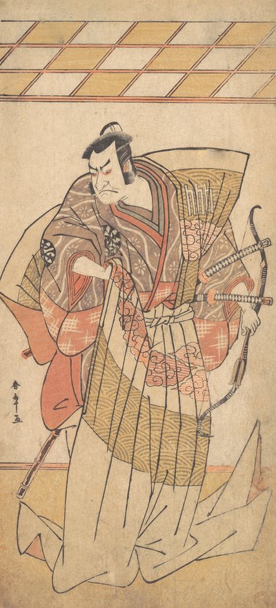 Il primo Nakamura Nakazo come uomo di alto rango vestito in Naga-Bakama, ca. 1781 da Shunsho