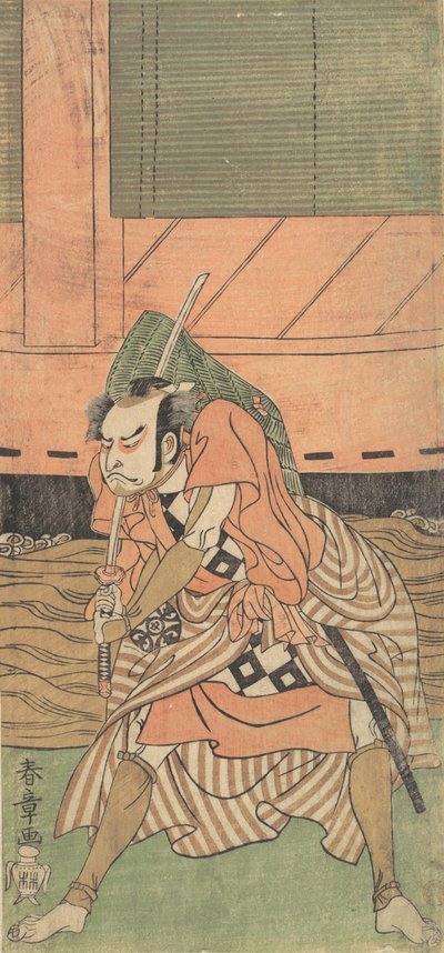 Il primo Nakamura Nakazo come samurai, ca. 1770 da Shunsho