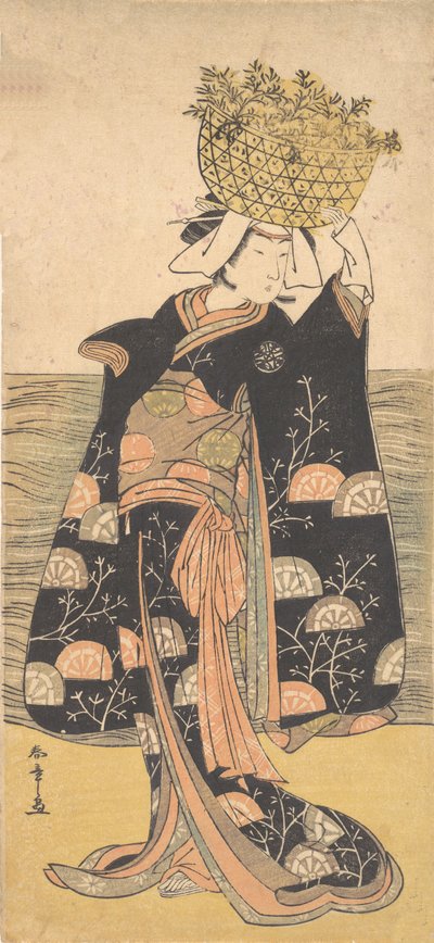 Il primo Nakamura Nakazo nel ruolo del fantasma di Shiragiku da Shunsho