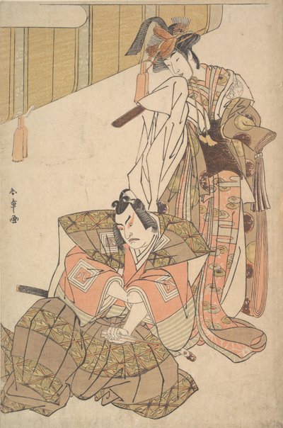 Il terzo Ichikawa Yaozo e Mimasu Tokujiro da Shunsho