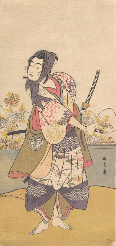 Il terzo Segawa Kikunojo nel ruolo di Soga no Goro Tokimune, 2° mese, 1785 da Shunsho