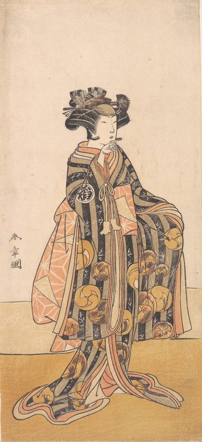 Yoshizawa Iroha come Donna Tomoe Gozen in Piedi sulla Riva da Shunsho