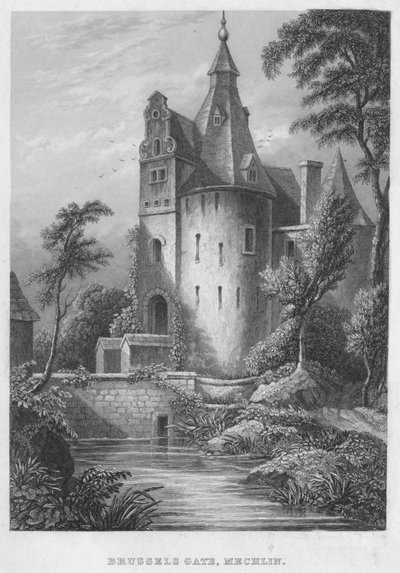 Porta di Bruxelles, Mechlen, 1850 da Shury and Son