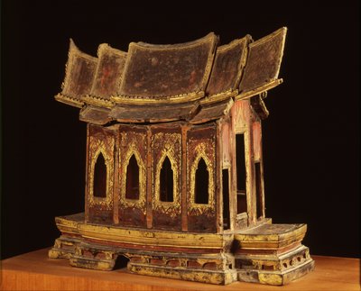 Modello di un tempio del periodo Ayutthaya da Siamese School