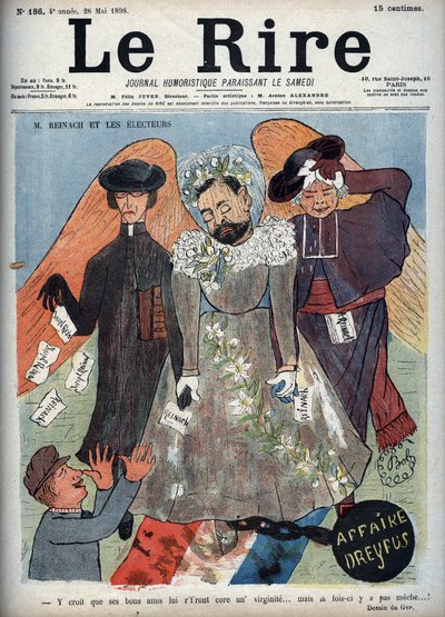 Caso Dreyfus - M. Reinach e gli elettori - Copertina della rivista satirica 