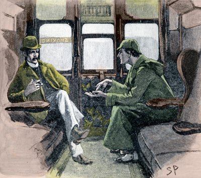 Holmes mi ha fatto uno schizzo degli eventi da Sidney E Paget