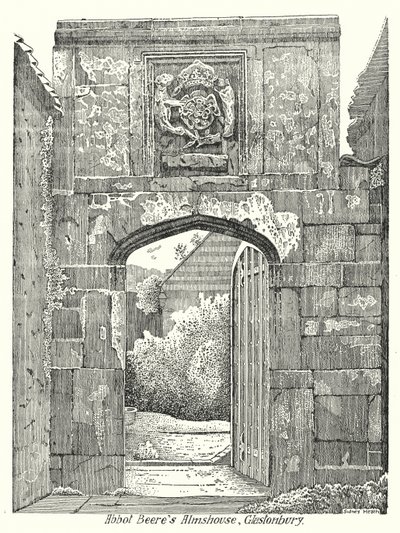 Ospizio di Abbot Beere, Glastonbury (incisione) da Sidney Heath
