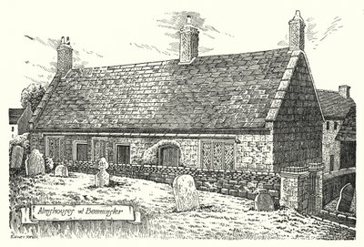 Case di riposo a Beaminster (incisione) da Sidney Heath