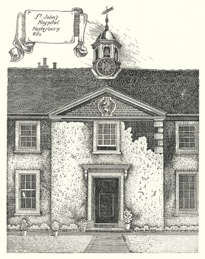 Ospedale di San Giovanni, Heytesbury, Wilts (incisione) da Sidney Heath