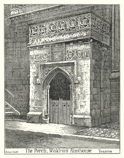 Il Portico, Casa di Carità di Waldron, Tiverton da Sidney Heath