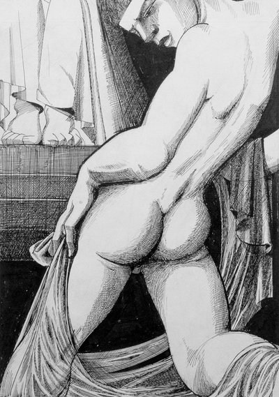 Ganimede davanti a Zeus, 1923 da Sidney Hunt