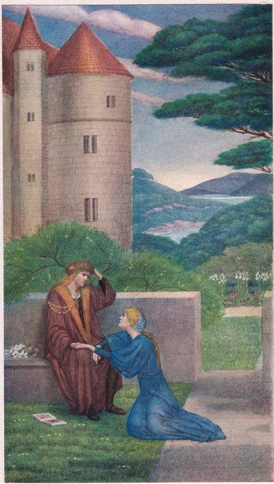 Il principe ed Elsie nel giardino. 