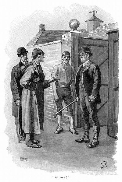Sherlock Holmes e il dottor Watson che indagano da Sidney Paget