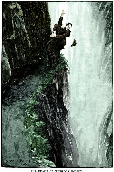La morte di Sherlock Holmes, 1893 da Sidney Paget