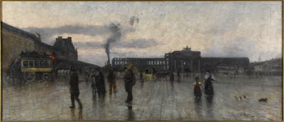 Le rovine delle Tuileries e la Place du Carroussel da Siebe Johannes Ten Kate