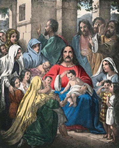 Cristo benedice i bambini da Siegfried Detler Bendixen